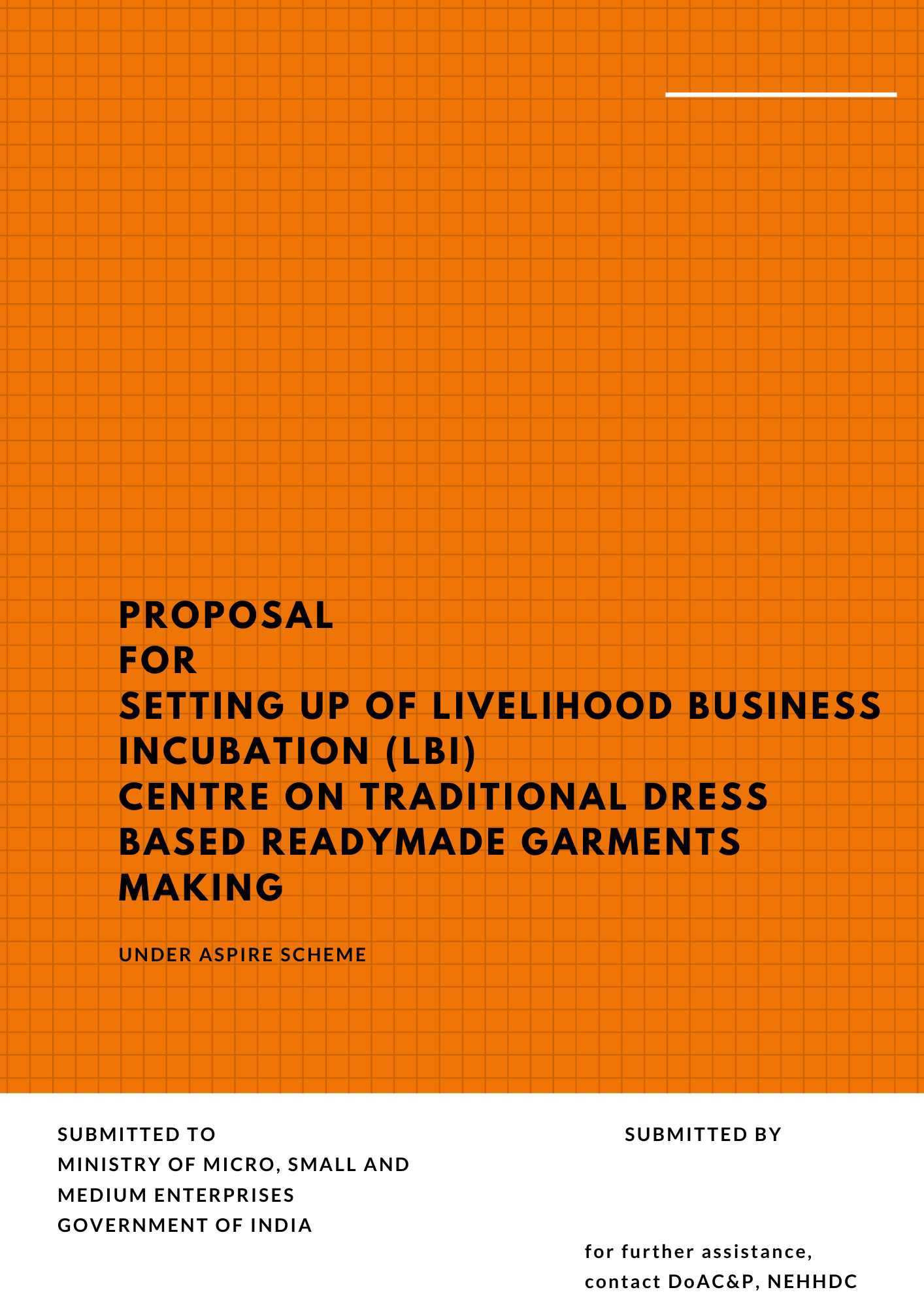 Livelihood Business Incubation (LBI) Proposal